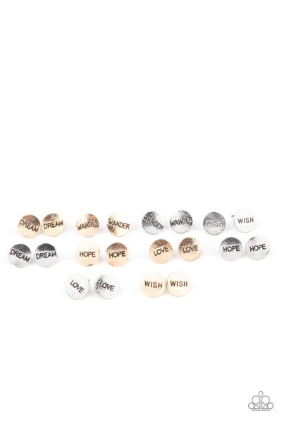 Starlet Shimmer GOLD Inspirational Post Earring Set- GOLD SET ONLY